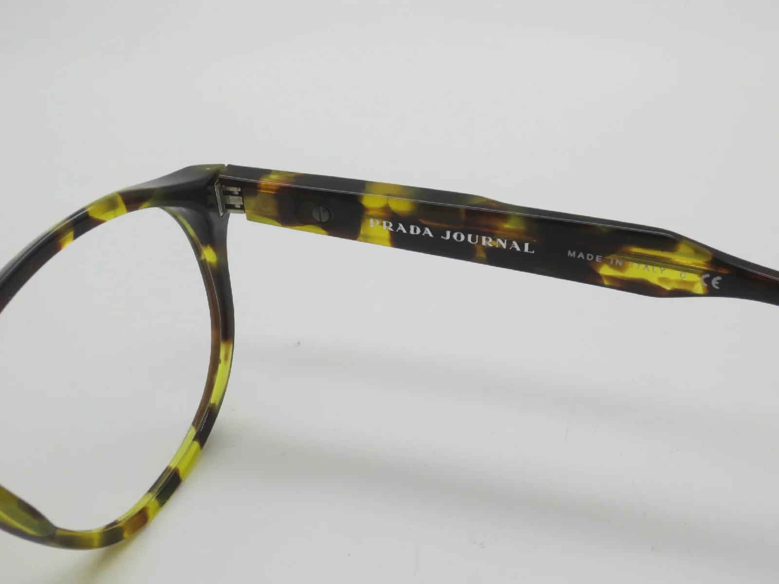 NEW Authentic PRADA JOURNAL VPR 12S-F UBL-1O1 Tokyo Tortoise Eyeglasses 52mm 2