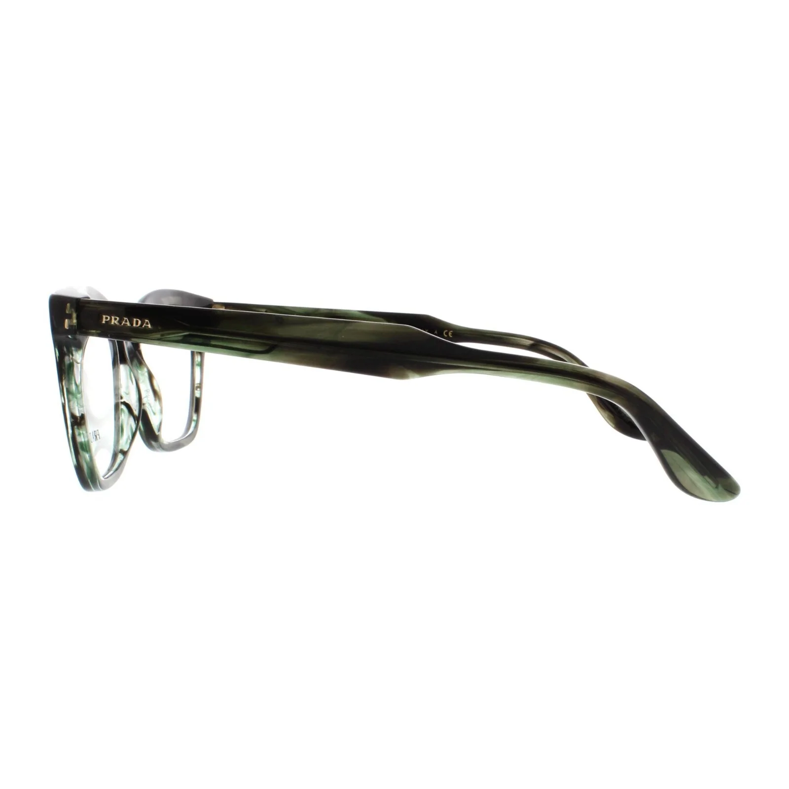 NEW AUTHENTIC PRADA JOURNAL VPR 24S UEP-1O1 Striped Grey Green 53mm 16 140 4
