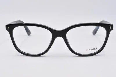 Prada Eyeglasses PR 14RV Journal 1AB1O1 Black, Size 52-16-140 2