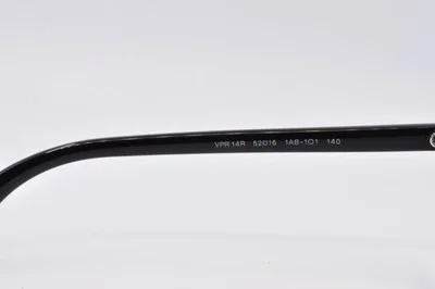 Prada Eyeglasses PR 14RV Journal 1AB1O1 Black, Size 52-16-140 4