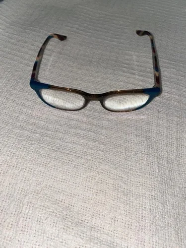 Prada Journal Eyeglasses & case VPR 04U VYK-1O1 Brown Blue Frame made in Italy 4