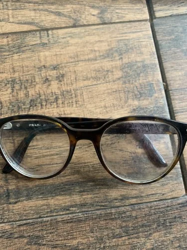 Prada Journal Eyeglasses Frame V 2AU-101 Tortoise used see photos 50-19 G11 2