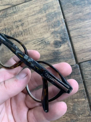 Prada Journal Eyeglasses Frame V 2AU-101 Tortoise used see photos 50-19 G11 4