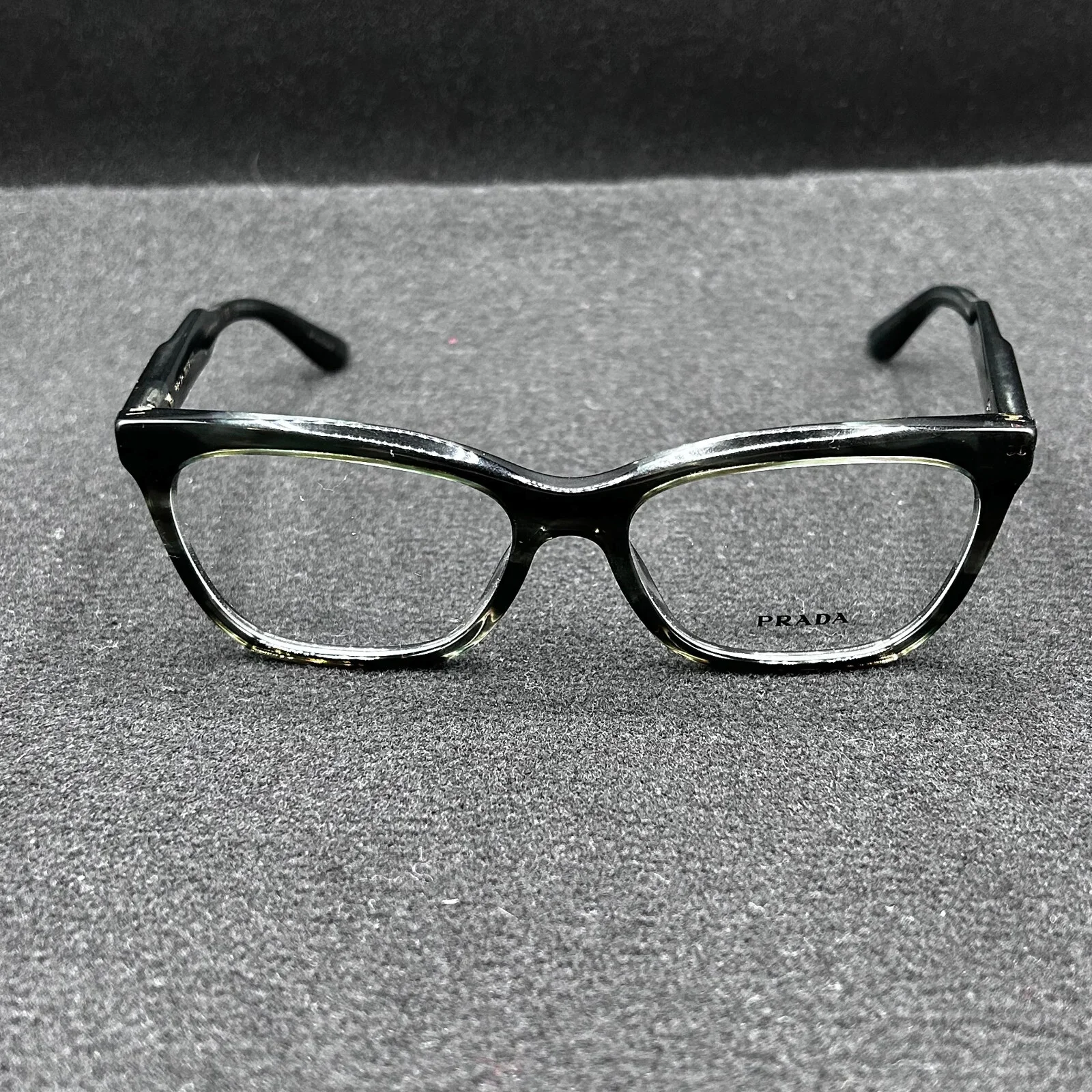 Prada Journal Eyeglasses Frame VPR 24S Dark Green/Tortoise Frame Italy 53-16-140