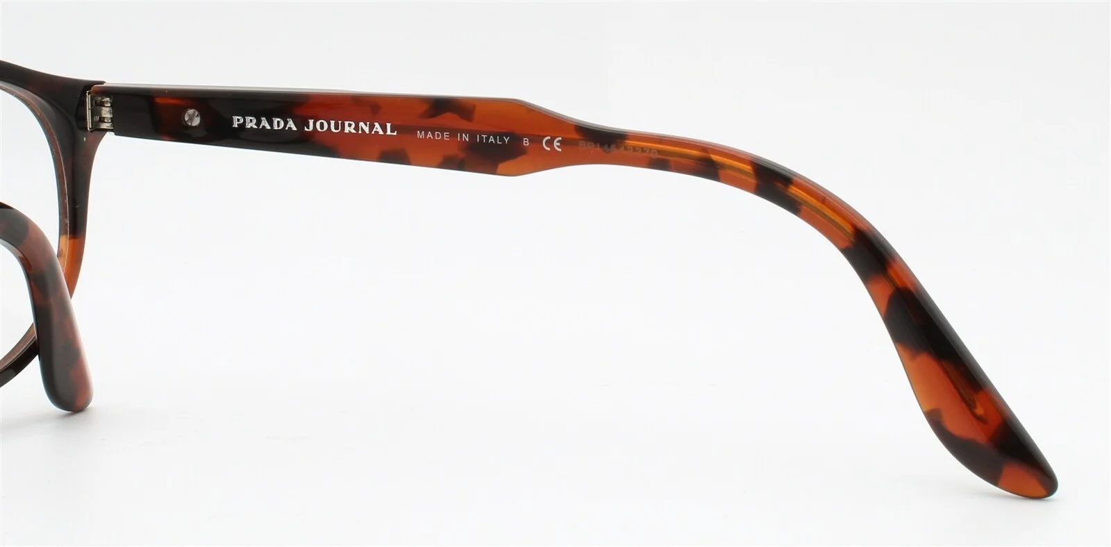 Prada Journal Eyeglasses Glasses VPR 12S UBK-1O1 Warm Brown Tortoise 54-18-140 2