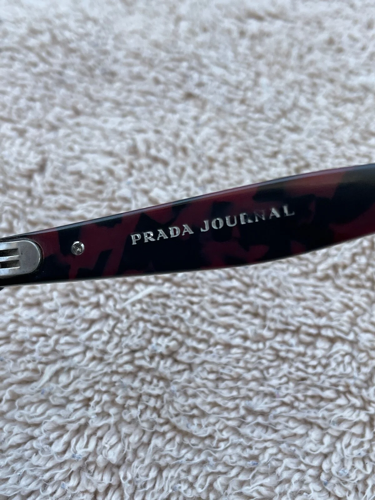 Prada Journal U6K-1O1 140 Eyeglasses Frame with case only, Made in Italy! 2