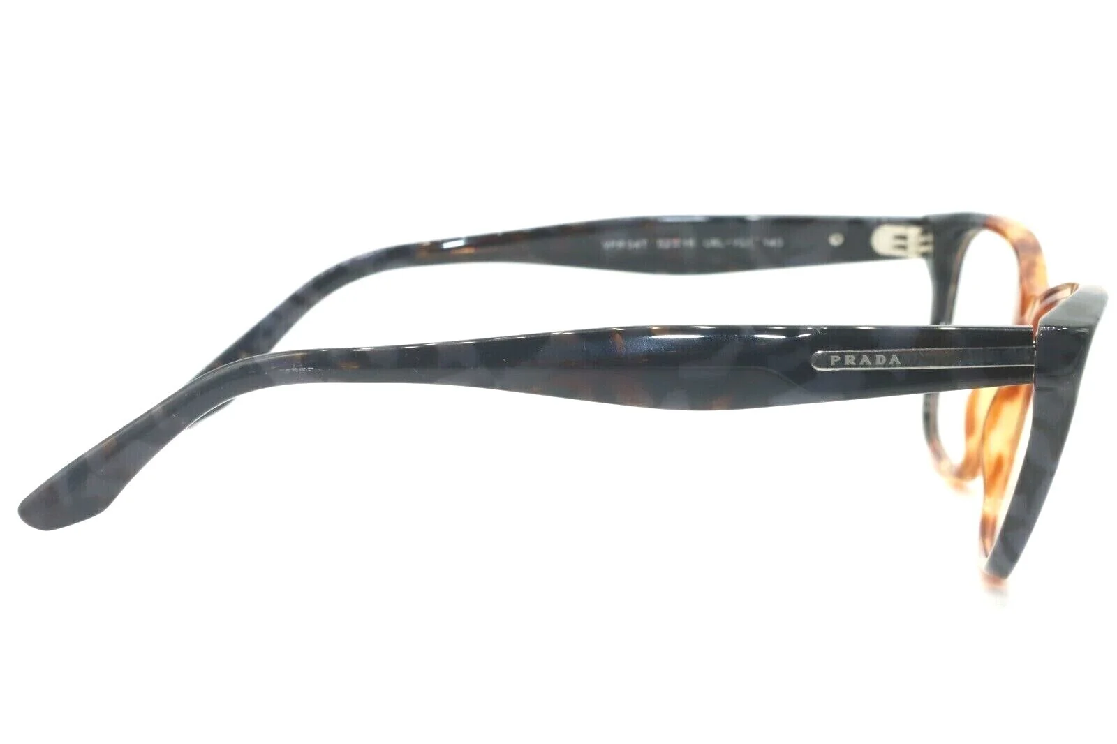 Prada Journal VPR 04T U6L-1O1 Eyeglasses Glasses Brown & Black Tortoise Mix 52mm 3