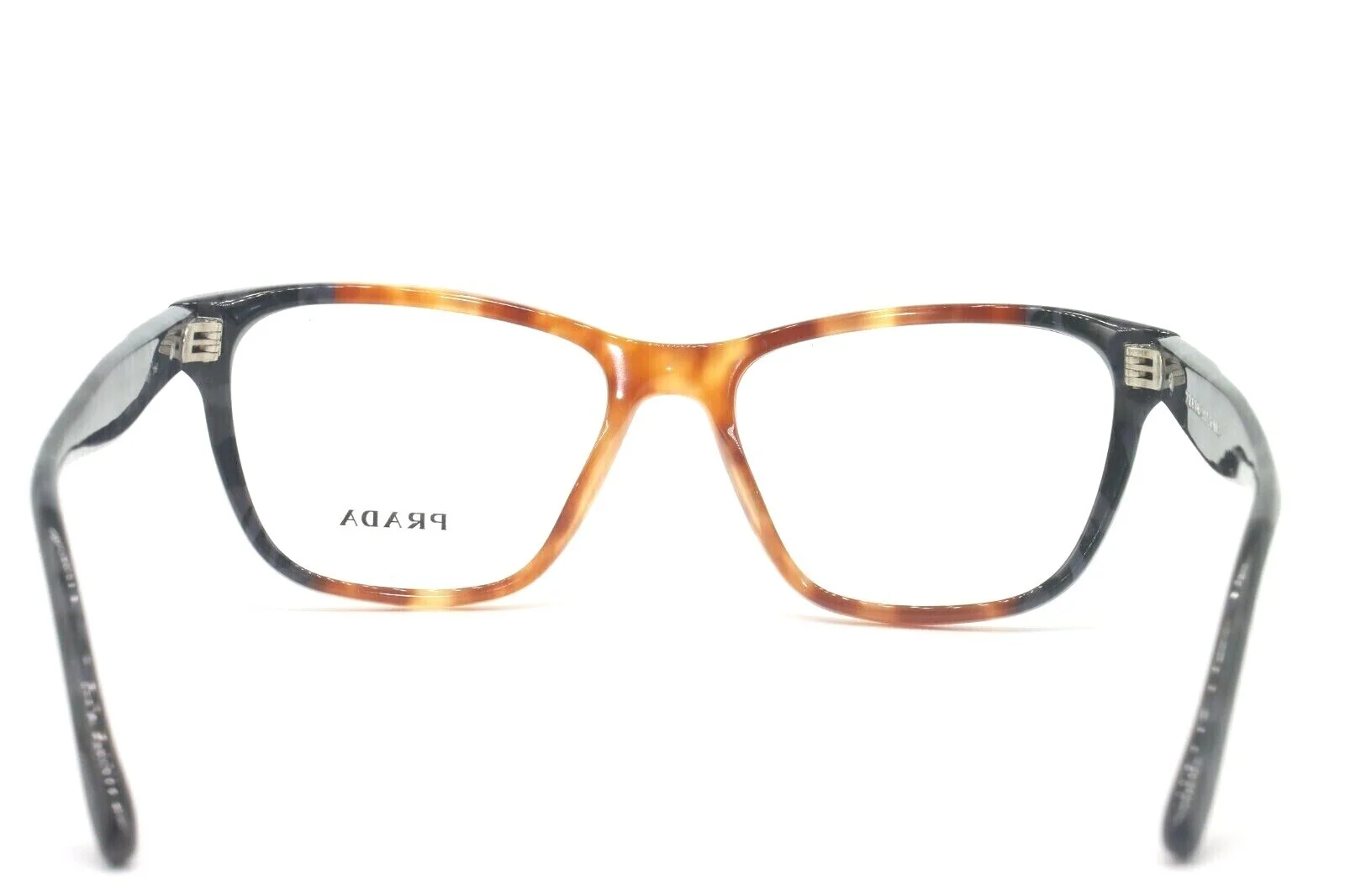 Prada Journal VPR 04T U6L-1O1 Eyeglasses Glasses Brown & Black Tortoise Mix 52mm 4